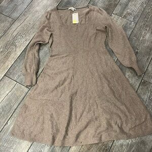 Boden Brown Long Sleeve Dress